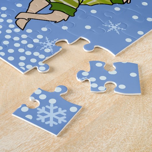 Snowy Falalala Llama Puzzle (Seite)