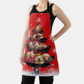 Snowy Family Photo Christmas Tree Schürze (InSitu)