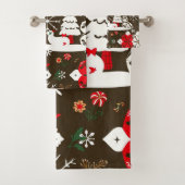 Snowy Festivals Muster Badhandtuch Set (Insitu)