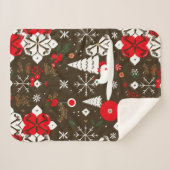 Snowy Festivals Muster Sherpadecke (Vorderseite (Horizontal))