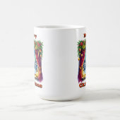 Snowy Festive Window Scene Kaffeetasse (Mittel)