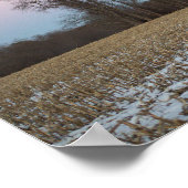 Snowy Field Foto Poster (Ecke)