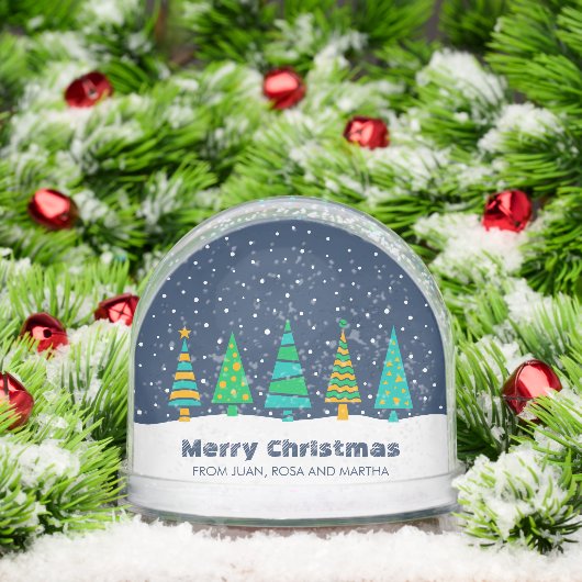Snowy Fir Trees Snow Globe Schneekugeln (Weihnachten)