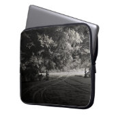Snowy Forest at Night Laptopschutzhülle (Vorderseite Links)