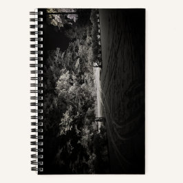 Snowy Forest at Night Notizblock