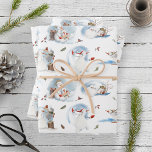 Snowy Forest Christmas Gnomes Pattern Geschenkpapier Set<br><div class="desc">Herzlich willkommen im Winter mit dem Fun Winter Snowman Kids Cartoon Pattern Wrapping Paper! Dieses fröhliche Design wird Ihre Lieben von Ohr zu Ohr lächeln lassen. Mit bezaubernden, farbenfrohen Darstellungen einer Schneemannsfamilie, die das ganze Wintermärchen genießen kann - vom Skifahren und Eis-Skaten bis hin zum Schneeschuhwandern - wird dieses Papiertaschentuch...</div>