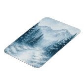 Snowy Forest Christmas Magnetic Magnet (Linke Seite)