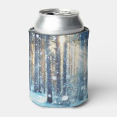 Snowy Forest Frosty Winter Szene Dosenkühler (Kanne Vorderseite)