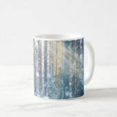 Snowy Forest Frosty Winter Szene Kaffeetasse (VorderseiteRechts)