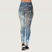Snowy Forest Frosty Winter Szene Leggings (Rückseite)