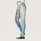 Snowy Forest Frosty Winter Szene Leggings (Links)