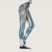 Snowy Forest Frosty Winter Szene Leggings (Rechts)