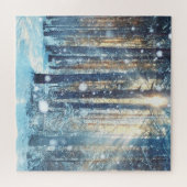 Snowy Forest Frosty Winter Szene Puzzle (Horizontal)