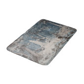 Snowy Forest im Winter (von Andreas Achenbach) Badematte (Schrägansicht)