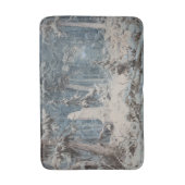 Snowy Forest im Winter (von Andreas Achenbach) Badematte (Vorderseite Vertikal)