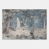 Snowy Forest im Winter (von Andreas Achenbach) Geschenkpapier Set (Vorderseite 2)