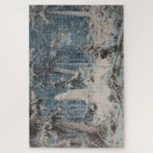 Snowy Forest im Winter (von Andreas Achenbach) Puzzle (Vertikal)