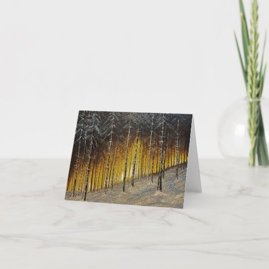 Snowy Forest Karte (Vorderseite)