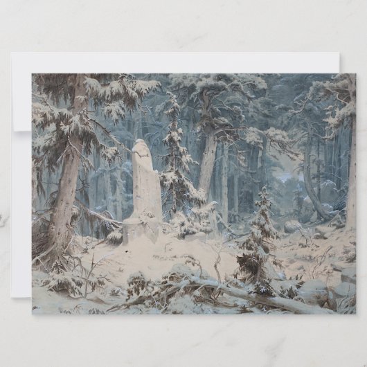 Snowy Forest Karte (Vorderseite)