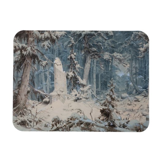 Snowy Forest Magnet (Horizontal)