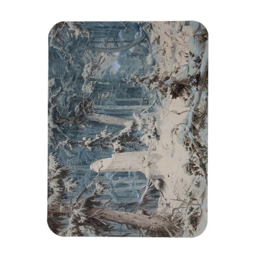Snowy Forest Magnet (Vertikal)