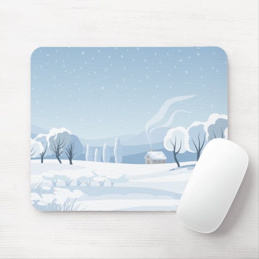 Snowy Forest Mousepad (Mit Mouse)