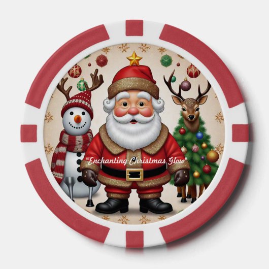 "Snowy Forest" Pokerchips (Vorderseite)