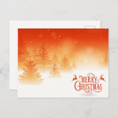 Snowy Forest Postkarte (Vorne/Hinten)