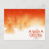 Snowy Forest Postkarte (Vorderseite)