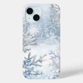 Snowy Forest Serenity Phone Case