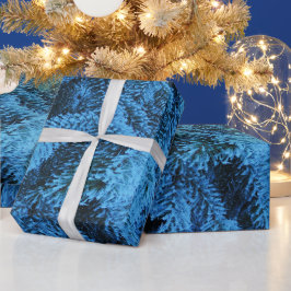 Snowy Forest Spruce Geschenkpapier