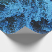 Snowy Forest Spruce Geschenkpapier (Ecke)