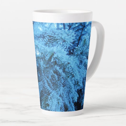 Snowy Forest Spruce Milchtasse (Rechte Ecke)