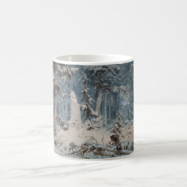 Snowy Forest (von Andreas Achenbach) Kaffeetasse