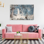 Snowy Forest (von Andreas Achenbach) Leinwanddruck (Insitu (Wohnzimmer))