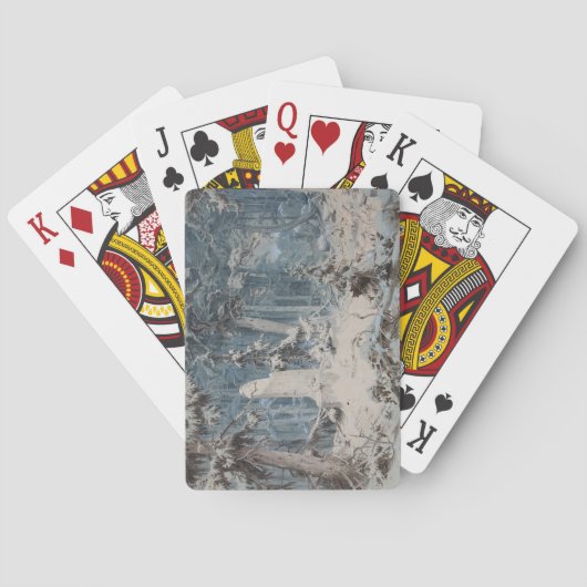 Snowy Forest (von Andreas Achenbach) Spielkarten (Rückseite)