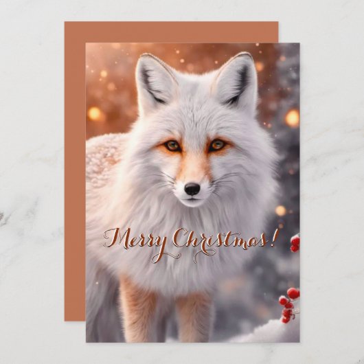 Snowy Fox auf dem Laufenden Weihnachten (Vorne/Hinten)