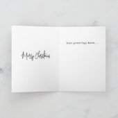 Snowy Fox Weihnachtskarte Aquarell Karte (Innenseite)