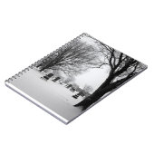 Snowy Friedhof Stillness Notebook Notizblock (Linke Seite)