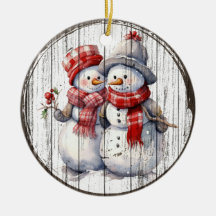 Snowy Friends - Weihnachts-Schneemann-Ornament