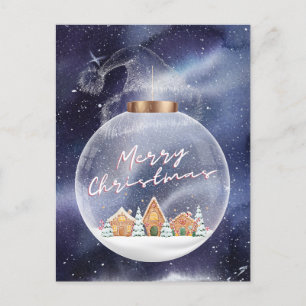 Snowy Frohe Weihnachten Postkarte