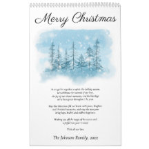 Snowy Frohe Weihnachts-Foto-Kalender