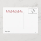 Snowy Frohe Weihnachtskarte Feiertagspostkarte (Rückseite)