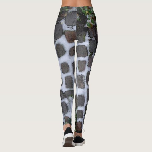Snowy Garden Pathway Legging Leggings (Rückseite)