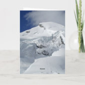 Snowy-Gebirgskarte Feiertagskarte (Rückseite)