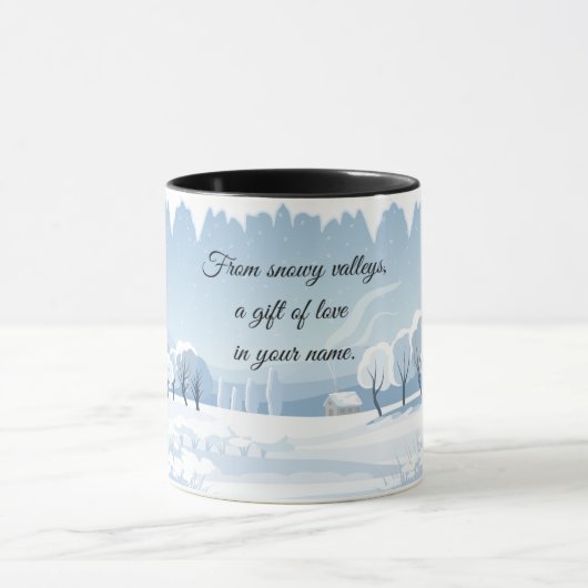 Snowy Gift Tasse (Zentrum)