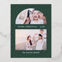 Snowy Globe Christmas Foto Green