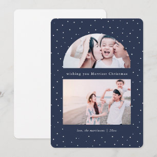 Snowy Globe Foto Weihnachtskarte