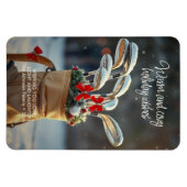 Snowy Golf Wintersaison Wünsche Magnet (Horizontal)