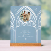 Snowy Gothic Wintermesse Weihnachtsfest Foto Acrylschild (Neutral)